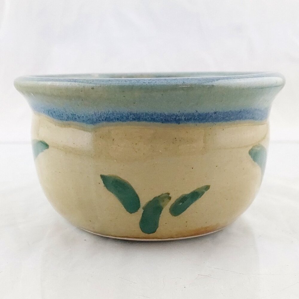 Stoneware Pottery Bowl Dish Handmade Unique Glazed Glass Holder Bathroom Kitchen